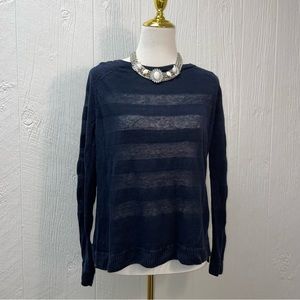 Vince Sheer Stripe Sweater Top